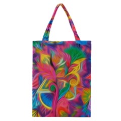 Colorful Floral Abstract Painting Classic Tote Bag by KirstenStar