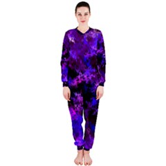 Purple Skulls Goth Storm Onepiece Jumpsuit (ladies) by KirstenStar