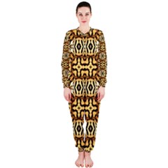 Faux Animal Print Pattern Onepiece Jumpsuit (ladies)  by GardenOfOphir