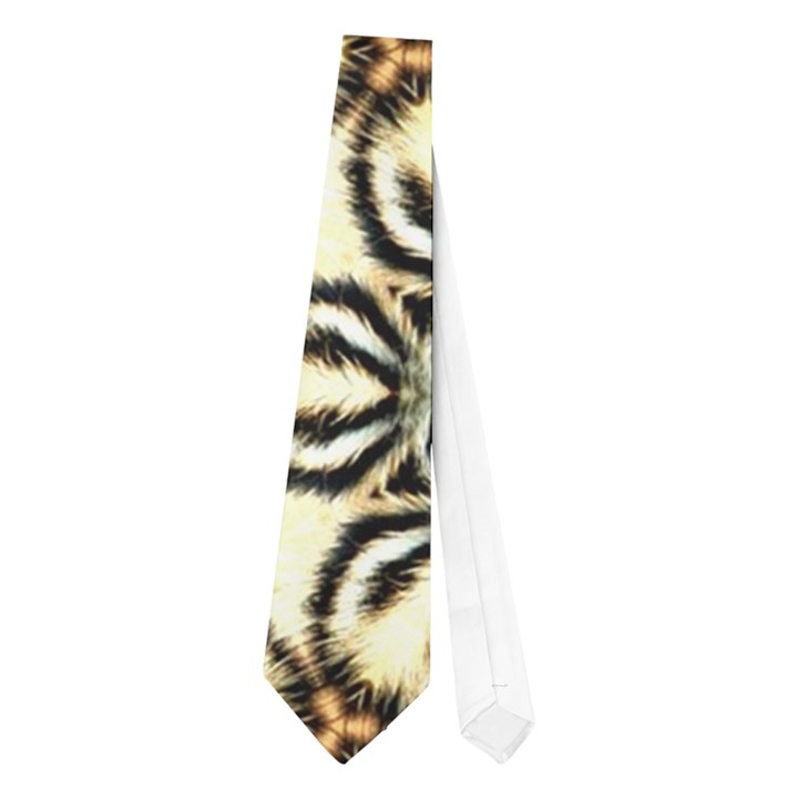 Faux Animal Print Pattern Neckties (One Side) 