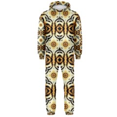 Faux Animal Print Pattern Hooded Jumpsuit (men)  by GardenOfOphir