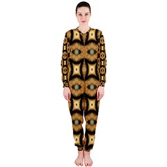 Faux Animal Print Pattern Onepiece Jumpsuit (ladies)  by GardenOfOphir