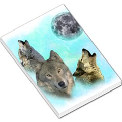 Wolves Shiney Grim Moon 3000 Large Memo Pads by ratherkool