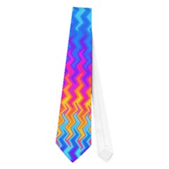 Psychedelic Rainbow Heat Waves Neckties (one Side)  by KirstenStarFashion