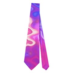 Pink And Purple Marble Waves Neckties (two Side)  by KirstenStar