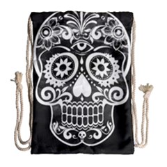 Skull Drawstring Bag (large) by ImpressiveMoments