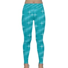 Many Stars,aqua Yoga Leggings by ImpressiveMoments