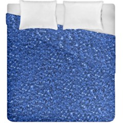 Sparkling Glitter Blue Duvet Cover (king Size) by ImpressiveMoments