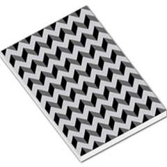 Modern Retro Chevron Patchwork Pattern  Large Memo Pads by GardenOfOphir