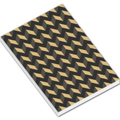 Modern Retro Chevron Patchwork Pattern Large Memo Pads by GardenOfOphir