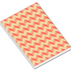 Modern Retro Chevron Patchwork Pattern Large Memo Pads by GardenOfOphir