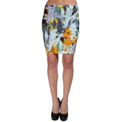 Abstract Country Garden Bodycon Skirts by digitaldivadesigns