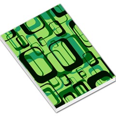 Retro Pattern 1971 Green Large Memo Pads by ImpressiveMoments