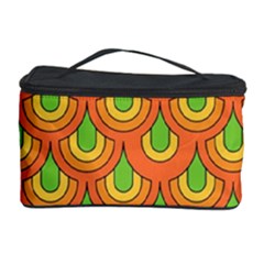 70s Green Orange Pattern Cosmetic Storage Cases by ImpressiveMoments