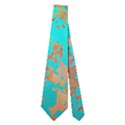 Abstract Garden in Aqua Neckties (Two Side)  View1