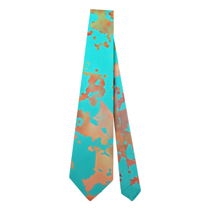 Abstract Garden in Aqua Neckties (Two Side) 