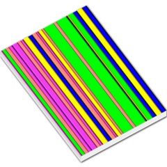 Hot Stripes Rainbow Large Memo Pads by ImpressiveMoments