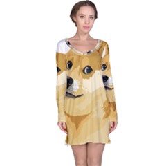 Dogecoin Long Sleeve Nightdresses by dogestore