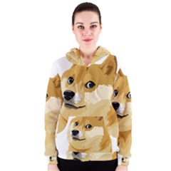 Dogecoin Women s Zipper Hoodies by dogestore