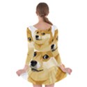 Dogecoin Long Sleeve Skater Dress View2