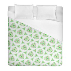 Sweet Doodle Pattern Green Duvet Cover Single Side (twin Size) by ImpressiveMoments