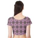 Cute Seamless Tile Pattern Gifts Short Sleeve Crop Top View2