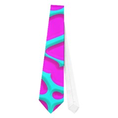 Hot Web Turqoise Pink Neckties (one Side)  by ImpressiveMoments