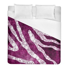 Purple Zebra Print Bling Pattern  Duvet Cover Single Side (twin Size) by OCDesignss