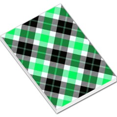 Smart Plaid Green Large Memo Pads by ImpressiveMoments