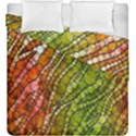 Orange Green Zebra Bling Pattern  Duvet Cover (King Size) View2