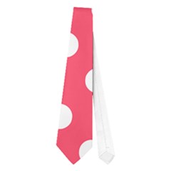 Hot Pink Polka Dots Neckties (one Side)  by GardenOfOphir