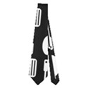 Black And White Spatula Spoon Pattern Neckties (Two Side)  View1