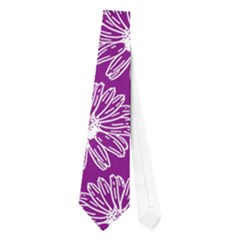 Gerbera Daisy Vector Tile Pattern Neckties (one Side)  by GardenOfOphir