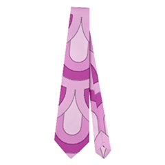 Awesome Retro Pattern Lilac Neckties (two Side)  by ImpressiveMoments