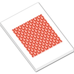 Awesome Retro Pattern Red Large Memo Pads by ImpressiveMoments