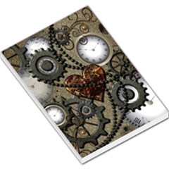 Steampunk With Heart Large Memo Pads by FantasyWorld7