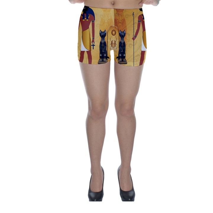 Anubis, Ancient Egyptian God Of The Dead Rituals  Skinny Shorts