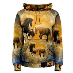 Wonderful Horses Women s Pullover Hoodies by FantasyWorld7