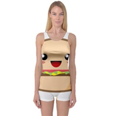 Kawaii Burger Women s Boyleg One Piece Swimsuits by KawaiiKawaii