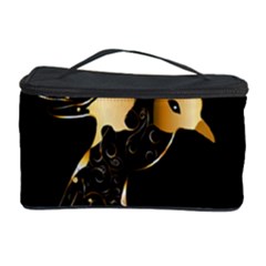 Beautiful Bird In Gold And Black Cosmetic Storage Cases by FantasyWorld7