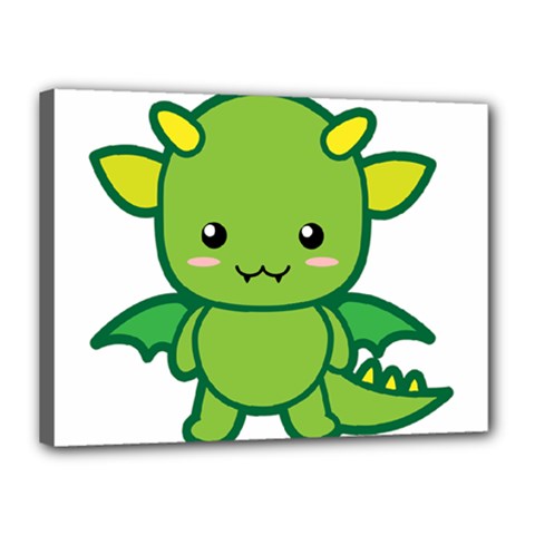 Kawaii Dragon Canvas 16  X 12  by KawaiiKawaii