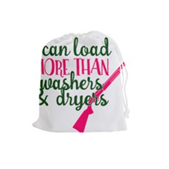 I Can Load More Than Washers And Dryers Drawstring Pouches (large)  by CraftyLittleNodes