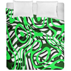 Ribbon Chaos Green Duvet Cover (double Size) by ImpressiveMoments