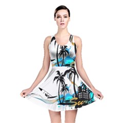 Surfing Reversible Skater Dresses by EnjoymentArt