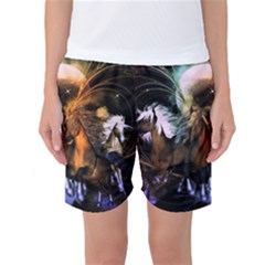 Wonderful Horses In The Universe Women s Basketball Shorts by FantasyWorld7