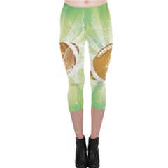 American Football  Capri Leggings by FantasyWorld7