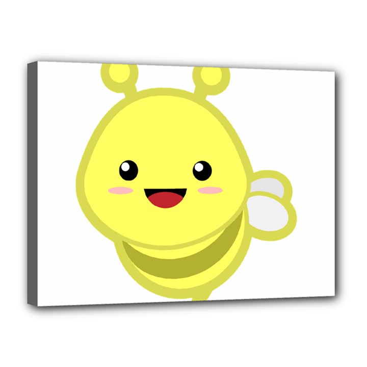 Kawaii Bee Canvas 16  x 12 