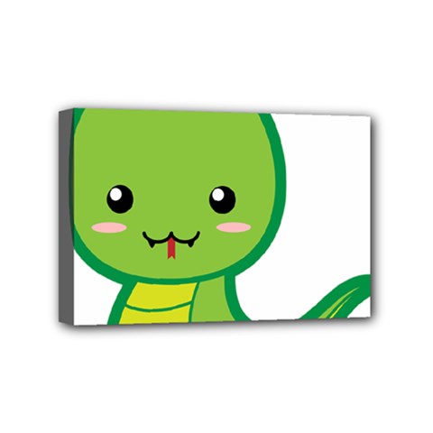 Kawaii Snake Mini Canvas 6  X 4  by KawaiiKawaii