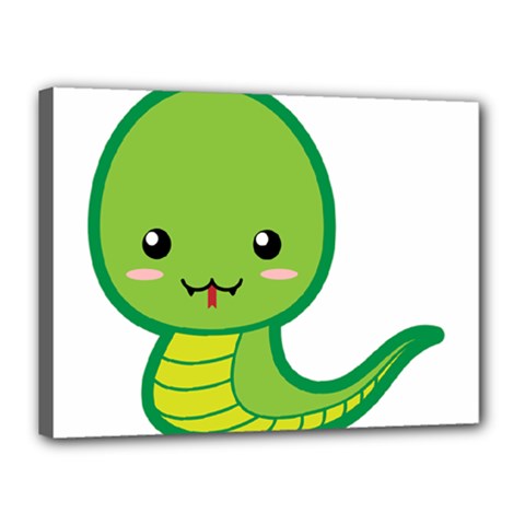 Kawaii Snake Canvas 16  X 12  by KawaiiKawaii