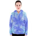 Abstract Lotus Flower 1 Women s Zipper Hoodies View1